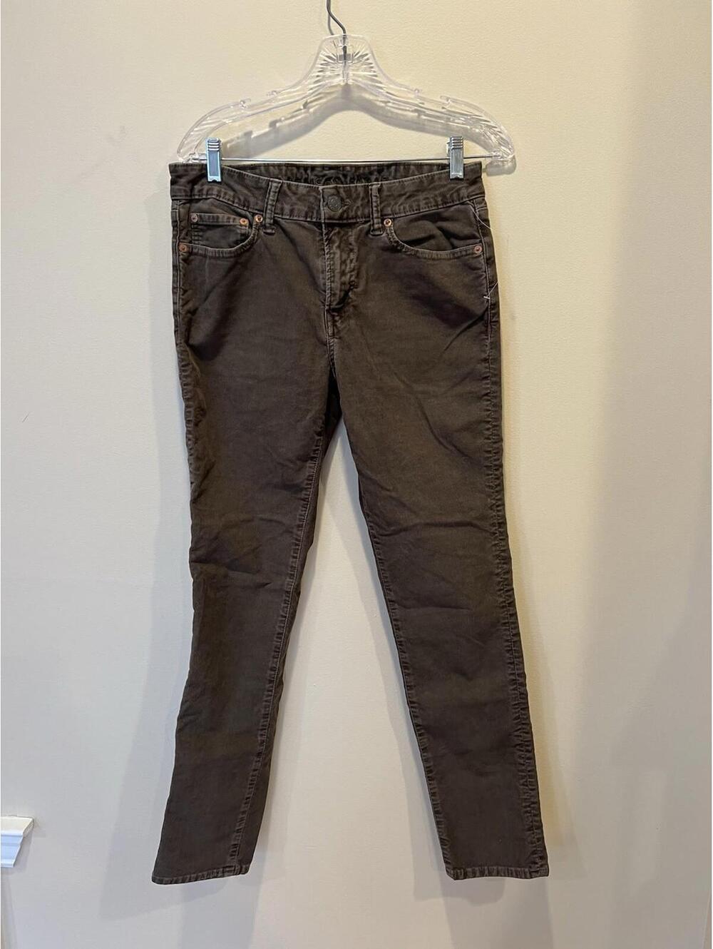 American Eagle Flex Corduroy Pants Olive Slim Mens 30x32